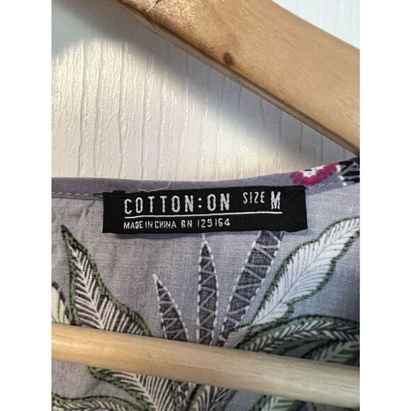 Cotton Floral Shorts Romper - Picture 3 of 4